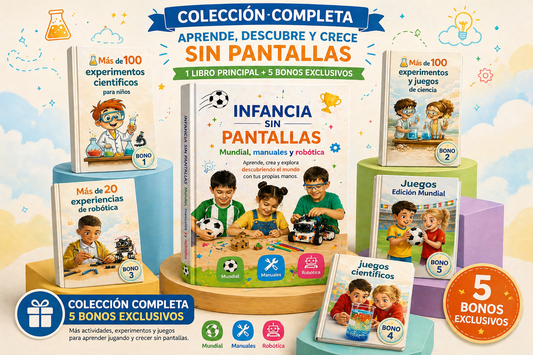 Mega Pack Infancia sin Pantallas - Edición Mundial ⚽ + 5 BONOS  Exclusivos Incluidos + 1  REGALO EXTRA🎁